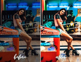 12 MOBILE Lightroom Presets Neon