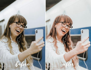 12 MOBILE Lightroom Presets Selfie