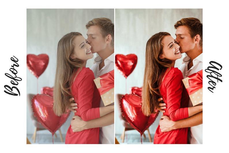 6 DESKTOP LIGHTROOM PRESETS VALENTINE'S DAY