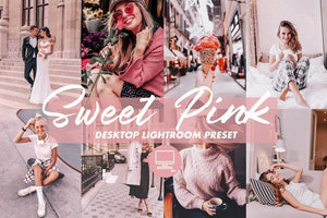 4 DESKTOP LIGHTROOM PRESET SWEET PINK