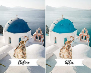 4 DESKTOP LIGHTROOM PRESET SANTORINI