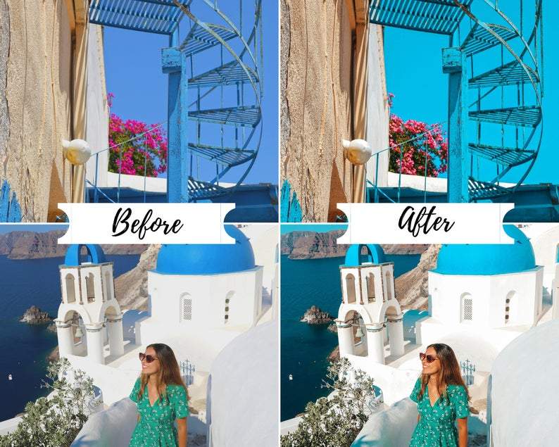 4 DESKTOP LIGHTROOM PRESET SANTORINI