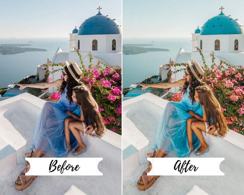 4 DESKTOP LIGHTROOM PRESET SANTORINI