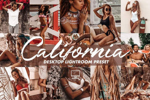 4 DESKTOP LIGHTROOM PRESETS CALIFORNIA