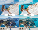 4 DESKTOP LIGHTROOM PRESET SANTORINI