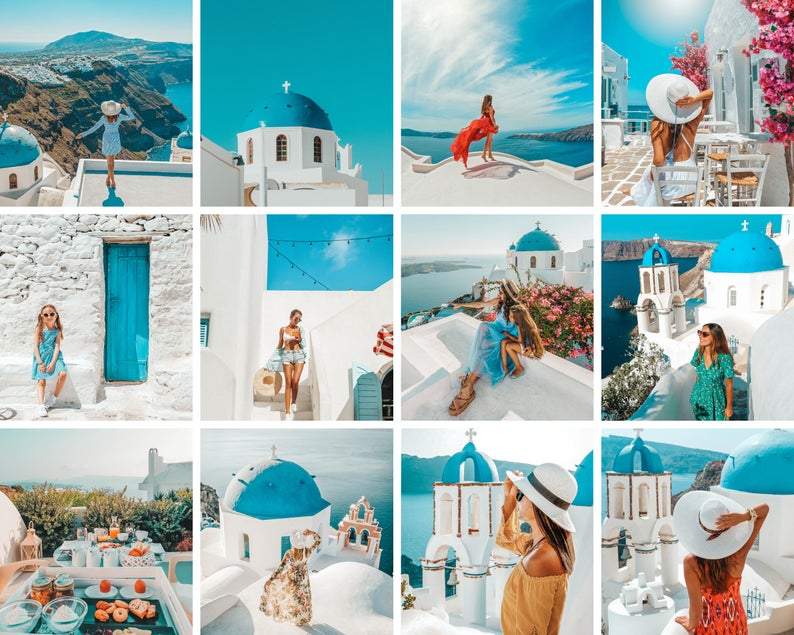 4 DESKTOP LIGHTROOM PRESET SANTORINI