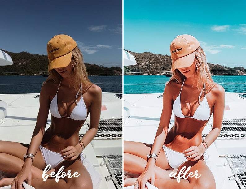 12 MOBILE Lightroom Presets Ocean