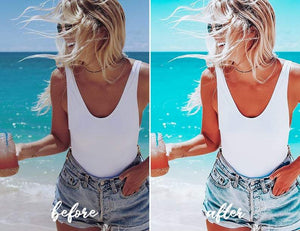 12 MOBILE Lightroom Presets Ocean