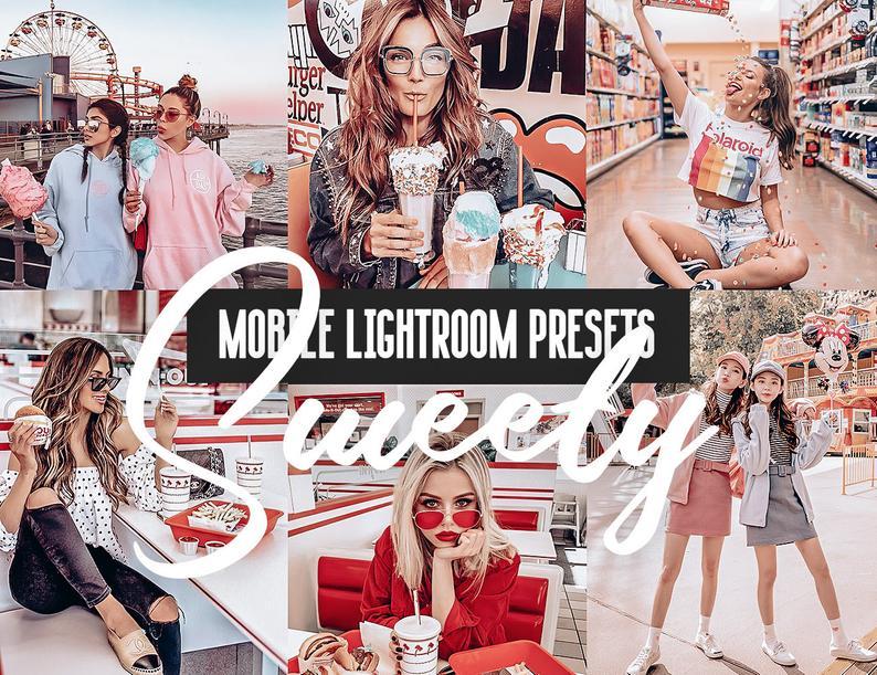 12 MOBILE Lightroom Presets Sweety