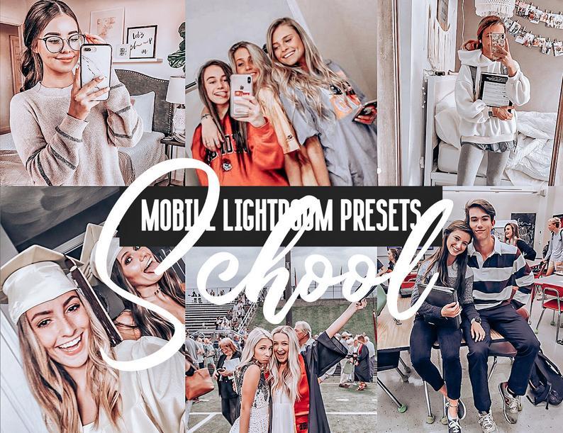 12 MOBILE Lightroom Presets School