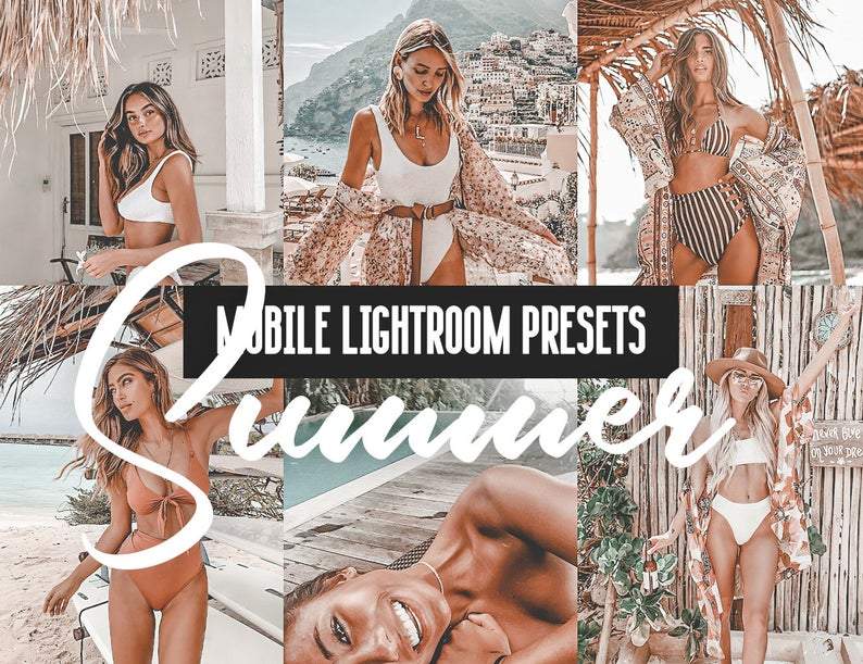 12 MOBILE Lightroom Presets Summer