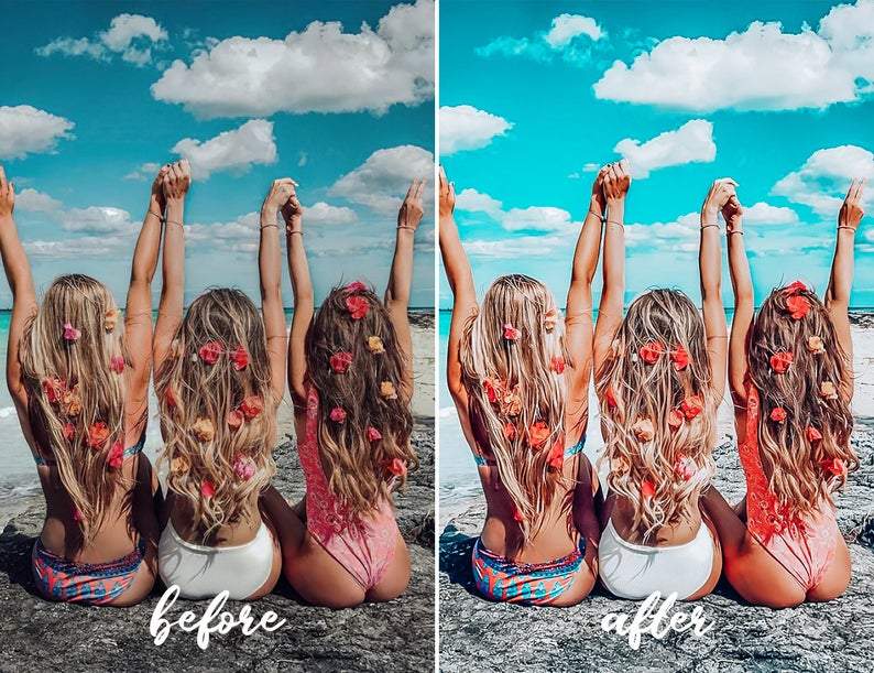 12 MOBILE Lightroom Presets Ocean