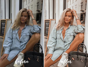 12 MOBILE Lightroom Presets Peach