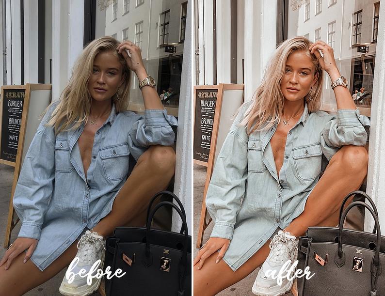 12 MOBILE Lightroom Presets Peach