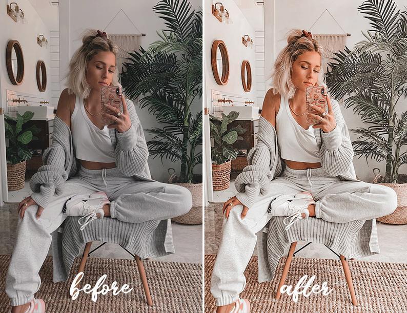 12 MOBILE Lightroom Presets Peach
