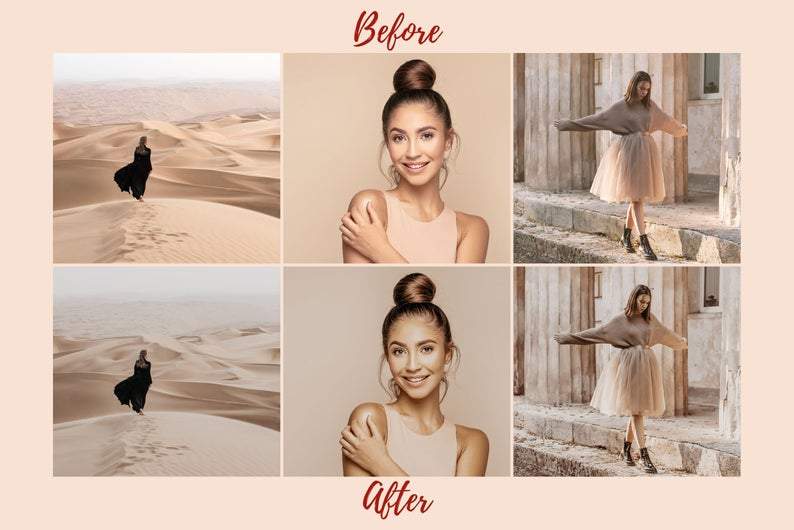 6 DESKTOP LIGHTROOM PRESETS NUDE TONES