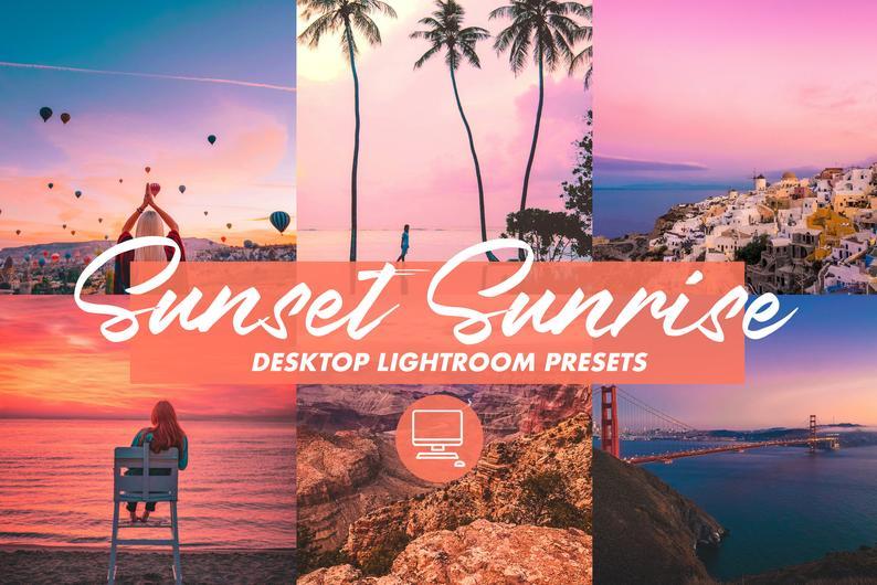 13 DESKTOP LIGHTROOM PRESETS SUNSET SUNRISE