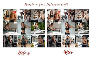 5 DESKTOP LIGHTROOM PRESETS FITNESS SPORT