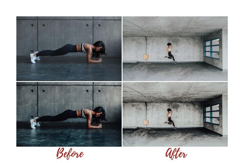 5 DESKTOP LIGHTROOM PRESETS FITNESS SPORT