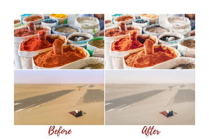 6 DESKTOP LIGHTROOM PRESETS MOROCCO