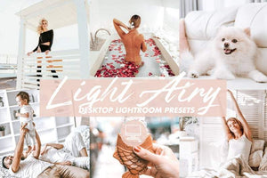 6 DESKTOP LIGHTROOM PRESETS LIGHT & AIRY