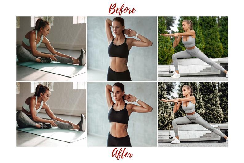 5 DESKTOP LIGHTROOM PRESETS FITNESS SPORT
