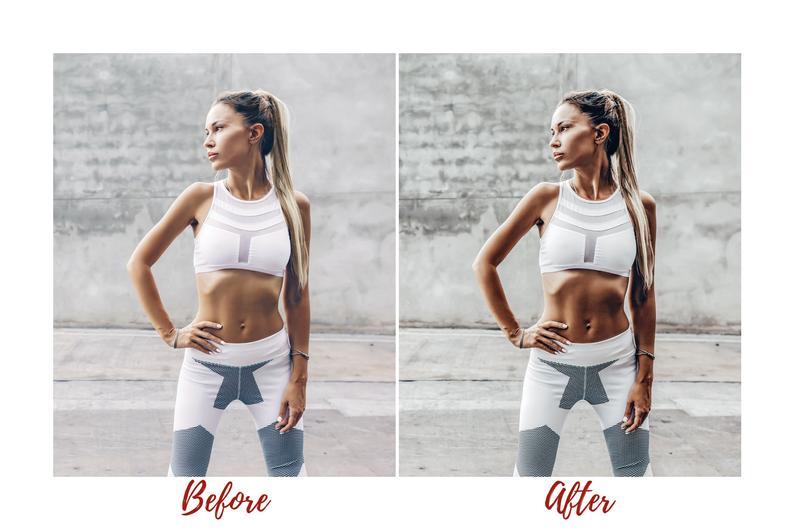 5 DESKTOP LIGHTROOM PRESETS FITNESS SPORT
