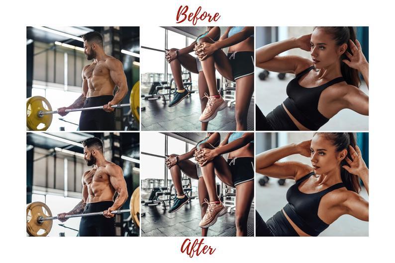 5 DESKTOP LIGHTROOM PRESETS FITNESS SPORT