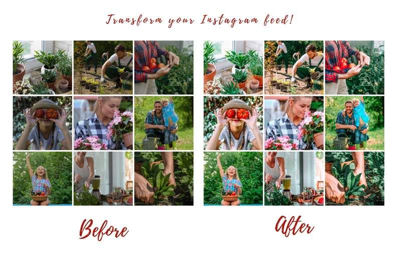 7 DESKTOP LIGHTROOM PRESETS GREEN LIVING