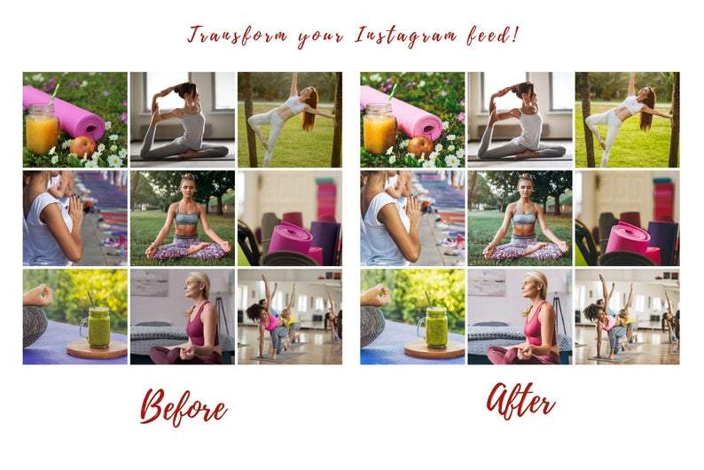7 DESKTOP LIGHTROOM PRESET YOGA